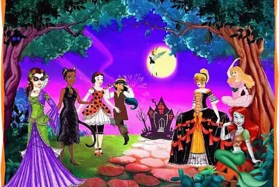 princesas haloween jigsaw puzzle
