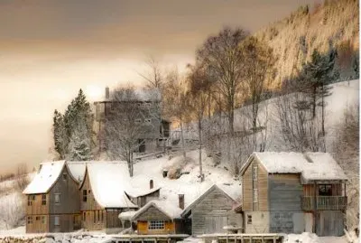 hiver dans le grand nord