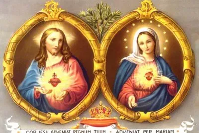 Jesus y Maria dos Corazones