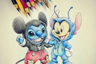 פאזל של miki Y stich