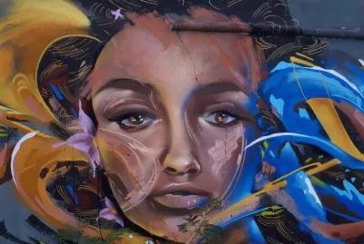 Mural callejero en CancÃºn.