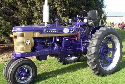 Purple McCormick Farmall Tractor