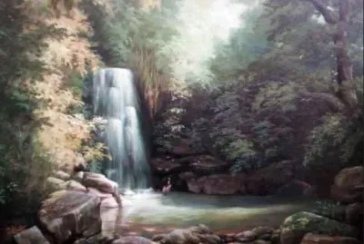 ESTANQUE CON CASCADA