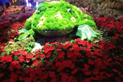 Decoracion con flores Casino Bellagio las Vegas.