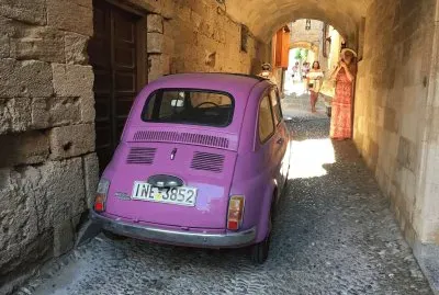 FIAT 500 viola jigsaw puzzle
