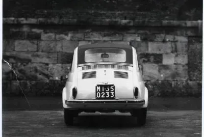 FIAT 500 bianco e nero