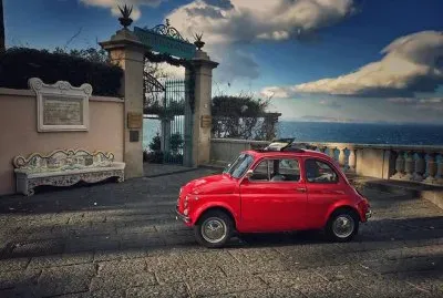 FIAT 500 rossa
