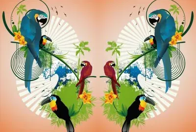 é¸šéµ¡èˆ‡èŠ±å°ç¨±åœ–