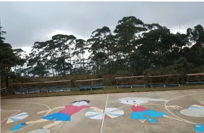 Arte en la cancha de los DEPORTES jigsaw puzzle