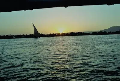 Ocaso en el RÃ­o Nilo, Egipto.