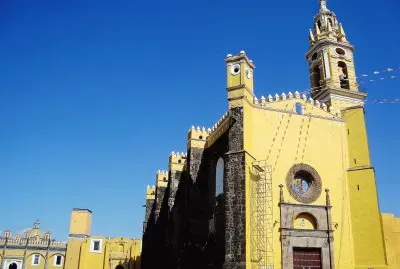 Templo en Cholula, MÃ©xico.