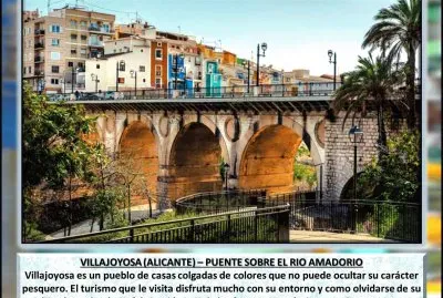 VILLAJOYOSA (ALICANTE) â€“ PUENTE SOBRE EL RIO AMADORIO