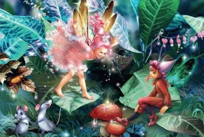 Fairies playing