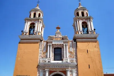 Templo en Cholula, Puebla.