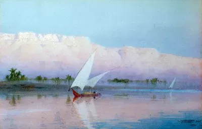 vue du Nil au XIXÃ¨me s