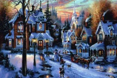 Xmas Town Decorated