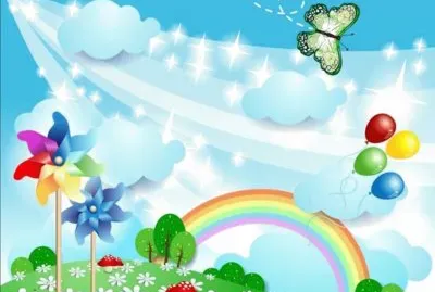 å½©è™¹èƒŒæ™¯ jigsaw puzzle