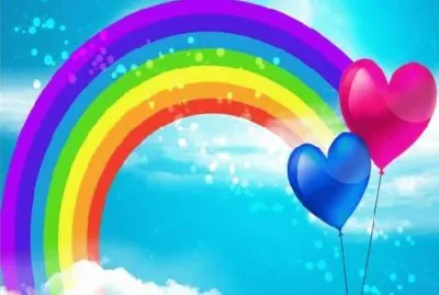 å½©è™¹èƒŒæ™¯ jigsaw puzzle