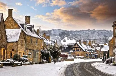 פאזל של Angleterre Coastwalds neige