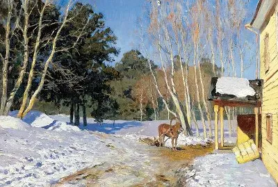 Levitan paysage d 'hiver