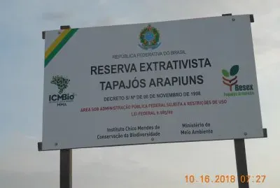 Entrada da Reserva Extrativista - Santarem - PA