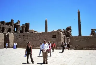 Obeliscos en la antigua Tebas, Egipto.