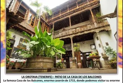 LA OROTAVA (TENERIFE) â€“ PATIO DE LA CASA DE LOS BALCONES