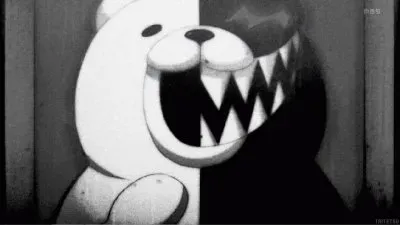 Monochrome Monokuma jigsaw puzzle