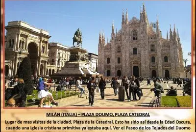 פאזל של MILÃN (ITALIA) â€“ PLAZA DOUMO, PLAZA CATEDRAL