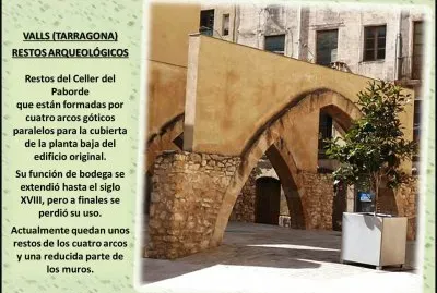 VALLS (TARRAGONA) - RESTOS ARQUEOLÃ“GICOS