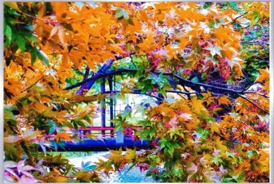 Puente de flores