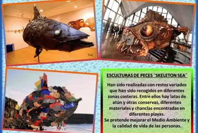 ESCULTURAS DE PECES Â¨SKELETON SEAÂ¨