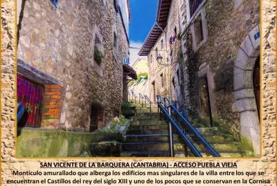 פאזל של SAN VICENTE DE LA BARQUERA (CANTABRIA) - ACCESO PUEBLA VIEJA