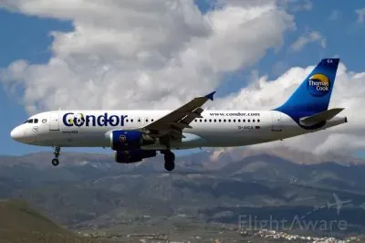 Condor Thomas Cook Airlines Airbus A320 Reino Uni jigsaw puzzle