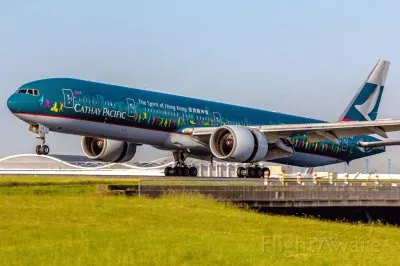 Cathay Pacific Boeing 777-300 Honk Kong jigsaw puzzle