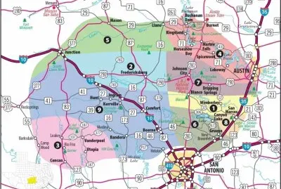 Hill Country Map