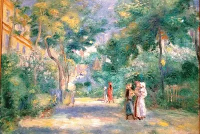 Andreescu sous les arbres