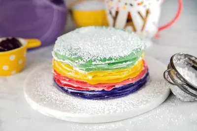 Rainbow Crepe Cake