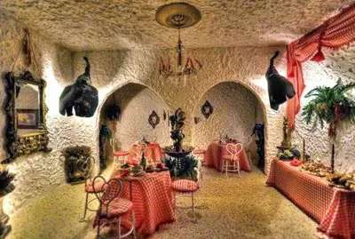 Inside dollhouse Huose on the Rock WI