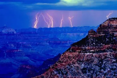 AZ - Grand Canyon - Thunderstorm at Night
