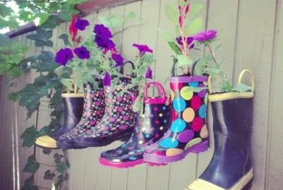 Clever Rain Boot Planters-Craft