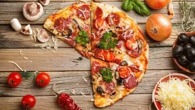 Pizza jigsaw puzzle