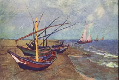 Van Gogh barques aux saintes marie