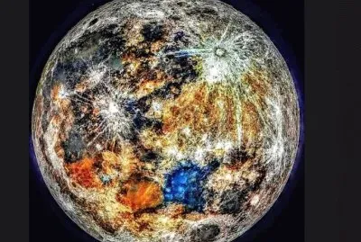colored moon