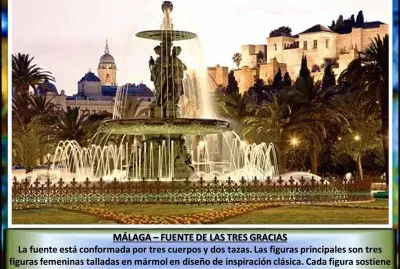 MÃLAGA â€“ FUENTE DE LAS TRES GRACIAS
