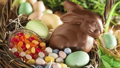 Chocolate Bunny and Jelly Beans jigsaw puzzle