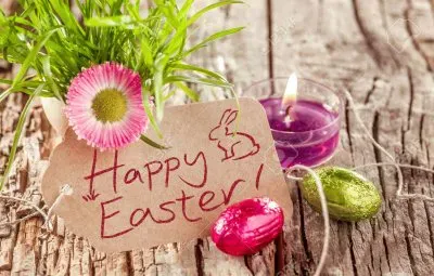 Rustic Happy Easter-Stil Life