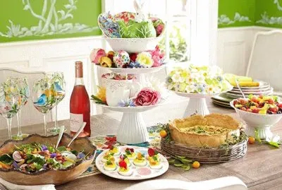 Beautiful Easter Buffet Table