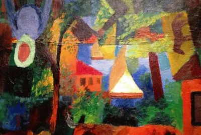 פאזל של August Macke paysage 1914