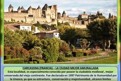CARCASONA (FRANCIA) â€“ LA CIUDAD MEJOR AMURALLADA jigsaw puzzle